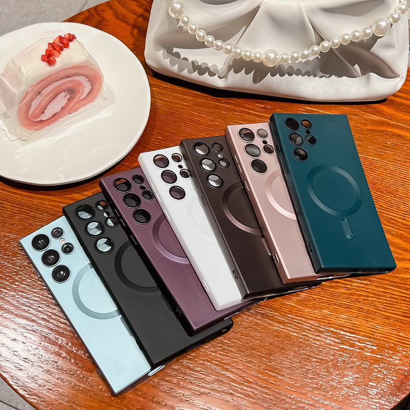S21 Is Suitable for Samsung Note20 All-Inclusive Zflip6 Protective Case S23Fes24 Magnetic Phone Case All-Inclusive Anti-Fall
