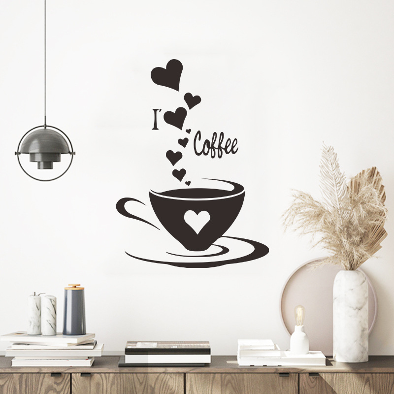 Fashion Solid Color Coffee Wall Stickers Wholesale display picture 5