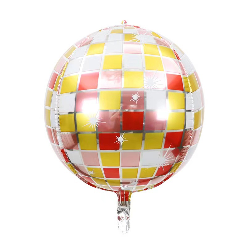 4D discoteca espejo láser de color serie retro fiesta escenario de diseño fondo bola de aluminio al por mayor