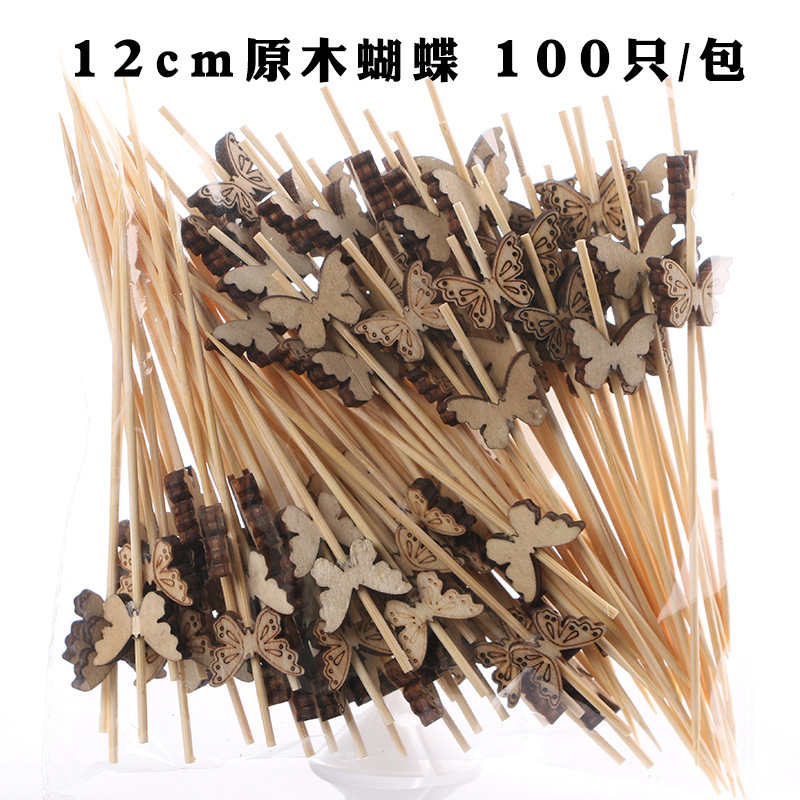 Fruit stick desechable flor stick