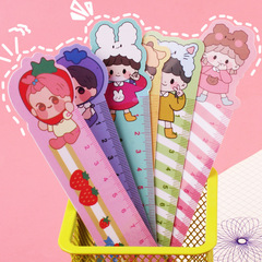 Cartoon bookmark ruler, cute and super charming, 15cm, study supplies for primary school students, soft ruler, children's holiday small gifts