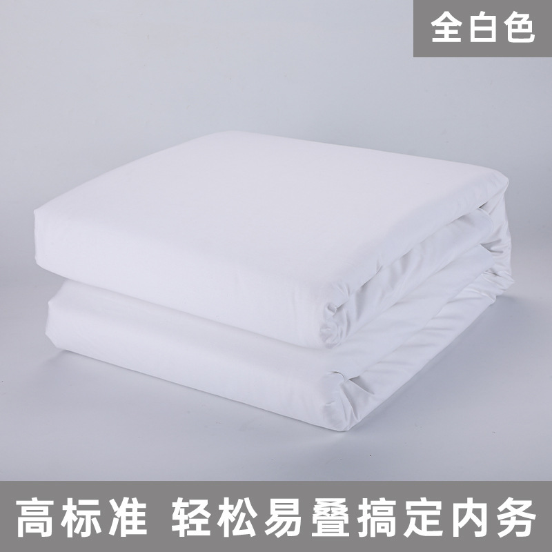 正军绿用棉被新疆纯棉花芯学生宿舍军训被子单位标准热熔棉定型被|undefined