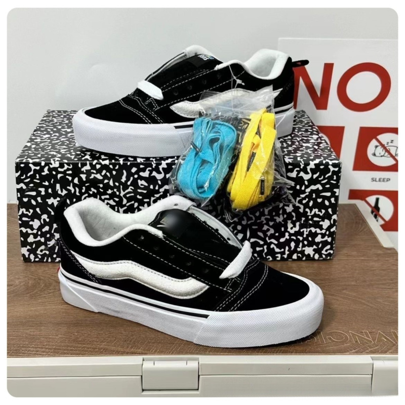 High-End Version of Vans Knuskool American Retro Thick-Soled Embroidered Low-Top Sneakers for Men and Women from Cross-Border Factories