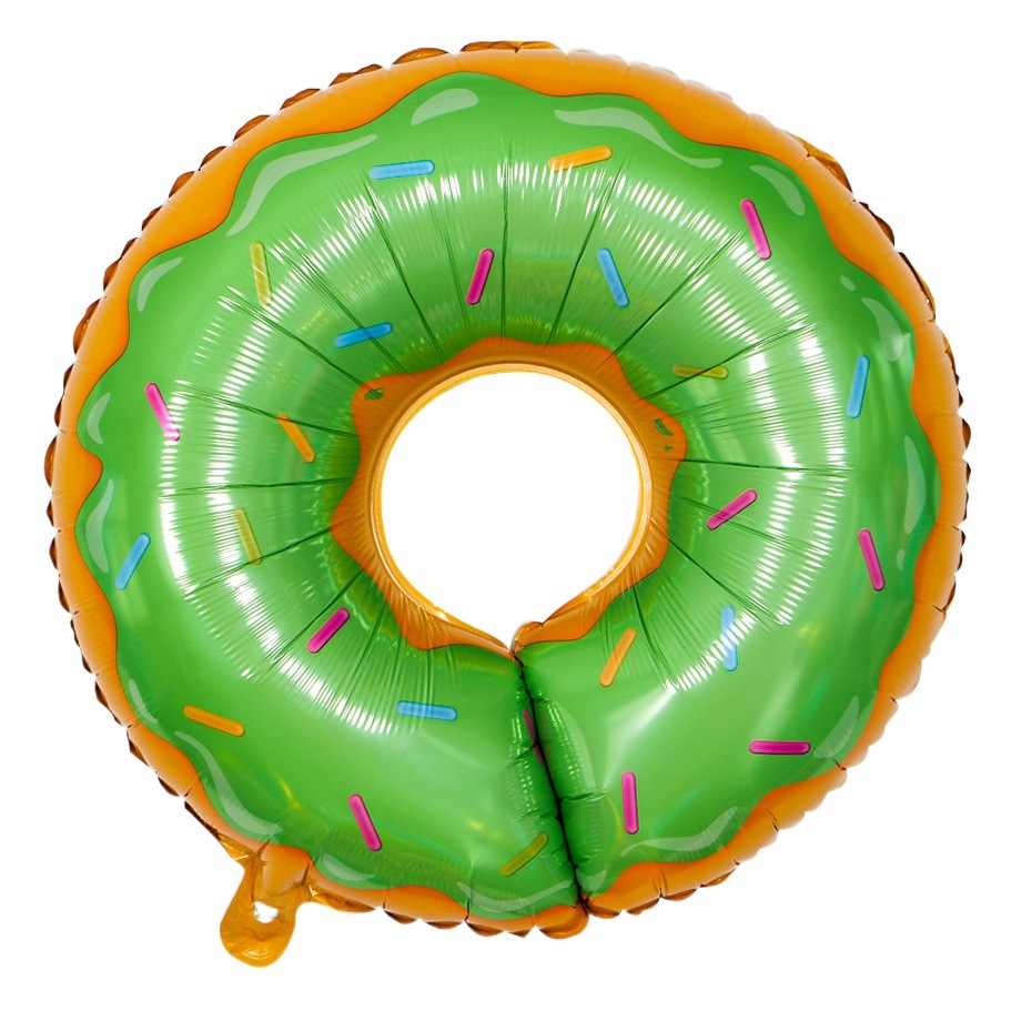 Donut helado película de aluminio globo colorido helado fiesta de cumpleaños de los niños decoración donut película de aluminio globo