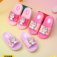 儿童拖鞋女孩男孩夏季卡通防滑可爱卡通宝宝pvc拉带软底拖鞋批发
