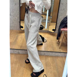 LULU原标Scuba卫裤宽松加绒直筒裤高腰阔腿裤抽绳休闲瑜伽裤秋冬