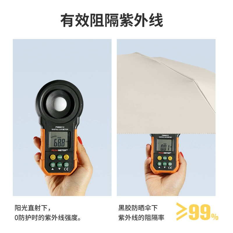 Mini Solar Capsule Umbrella, Compact Handheld, UV Protection SPF50+, Customizable