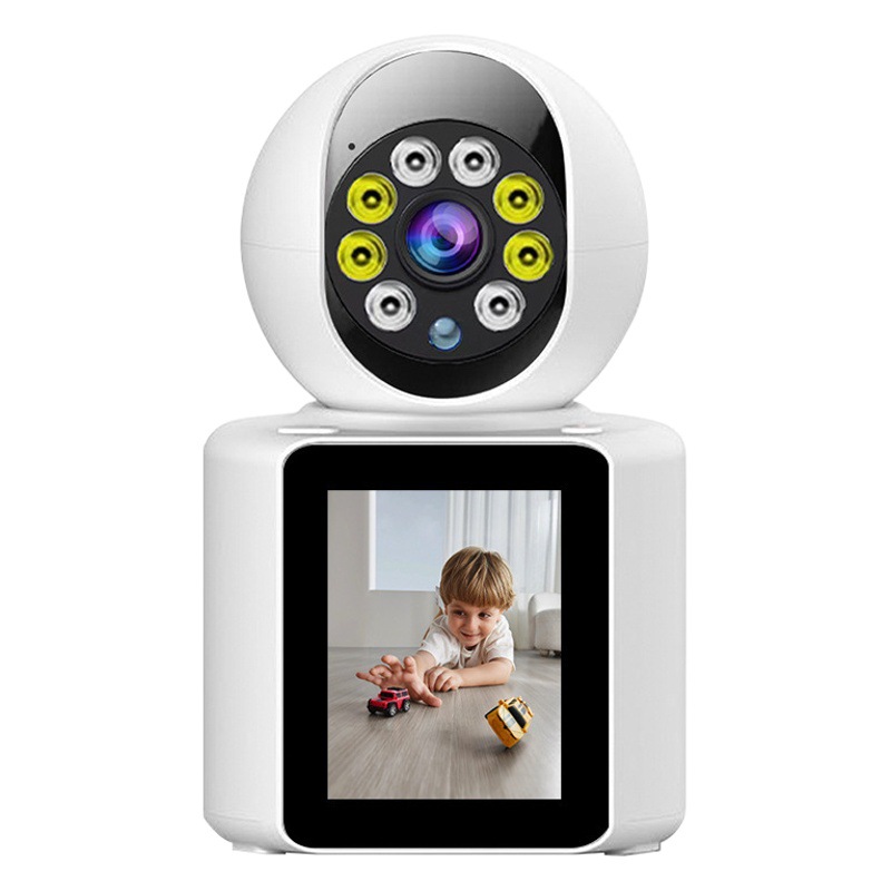 Cámara de Seguridad Inalámbrica para el Hogar 360 Grados Voz y Video Bidireccional, Conexión WiFi para Hogar