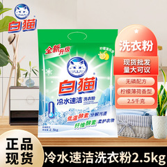 白猫冷水速潔洗剤手洗い機洗濯家庭用清香無リン実恵装2.5kg卸売り
