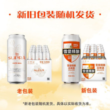 正品珠江啤酒比利时风味雪堡白啤酒500mL精酿整箱鲜啤易拉罐包邮