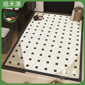 硅藻泥浴室地垫大面积全铺吸水速干厕所防滑脚垫子卫家用生间门垫