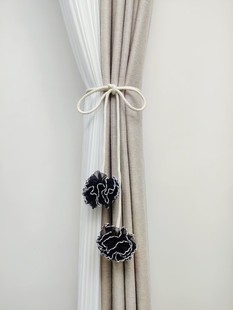 Curtain Tiebacks, a Pair of Light Luxury Tie Straps, Cute Buckle Clips, Flower Accessories, Decorative Curtain Accessories