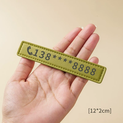 Pu Leather Multi-Color Temporary Parking — Nömrəli dayanma kartı - green-medium-please-note-the-number