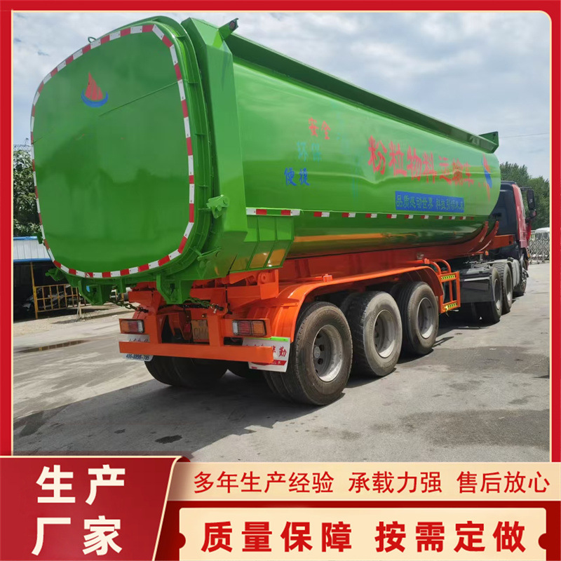 Export Powder and Granular Material Transport Tank Truck, Tank-Type Dump Truck, 42-Cubic Meter Bulk Cement Tank Truck, Used Tank-Type