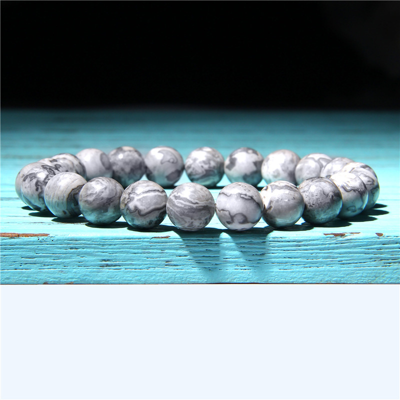 Fashion Solid Color Natural Stone Beaded Bracelets display picture 1