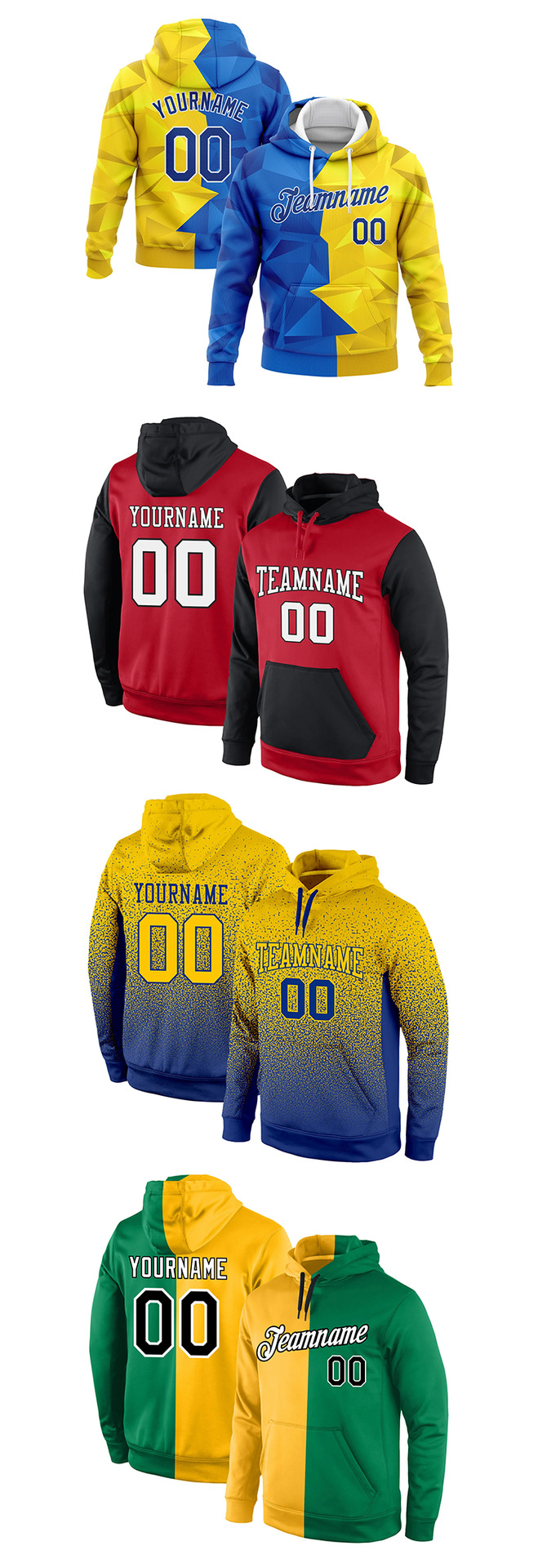 Hooded Solid Color Hoodie Image 2