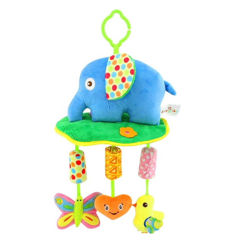 Juguete Colgante para Cuna de Bebé Happymonkey, Campana de Viento, Sonajero de Mano, Peluche Colgante para Bebé