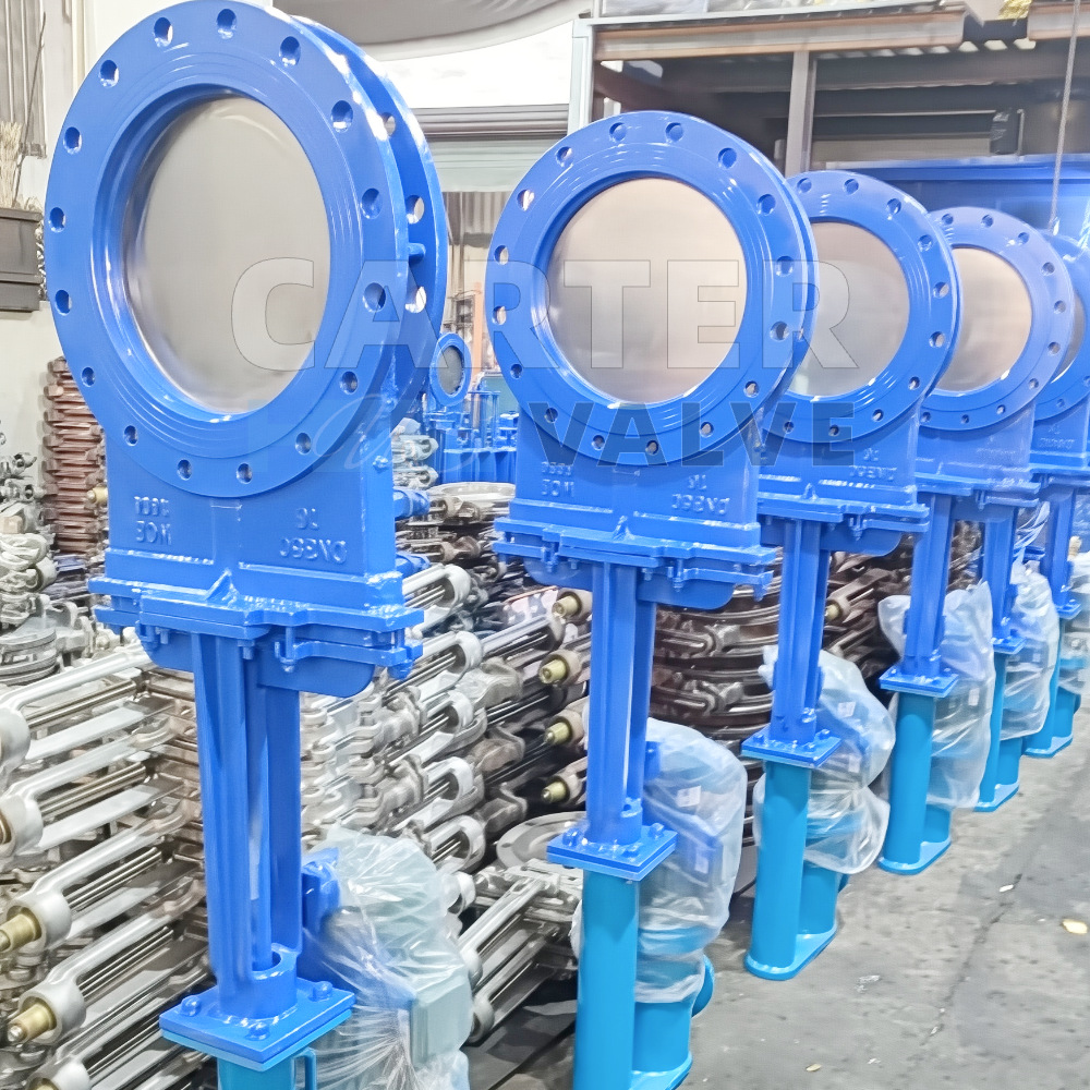 电动刀型浆料阀 对夹薄型结构紧凑 不锈钢阀杆耐磨耐用可靠