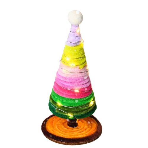 Twist Stick Christmas Tree  New Handmade DIY Internet Famous Desktop Small Mini Decorative Ornament Household 