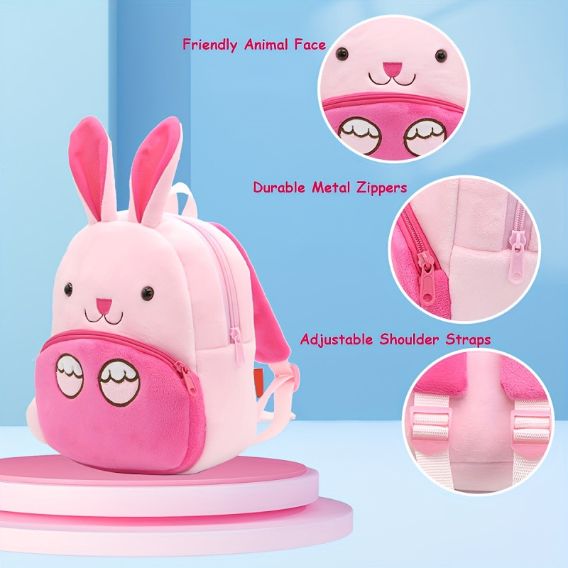 Transfronterizos Backpack Plush Cartoon Animal Mini Mochilas Viajes