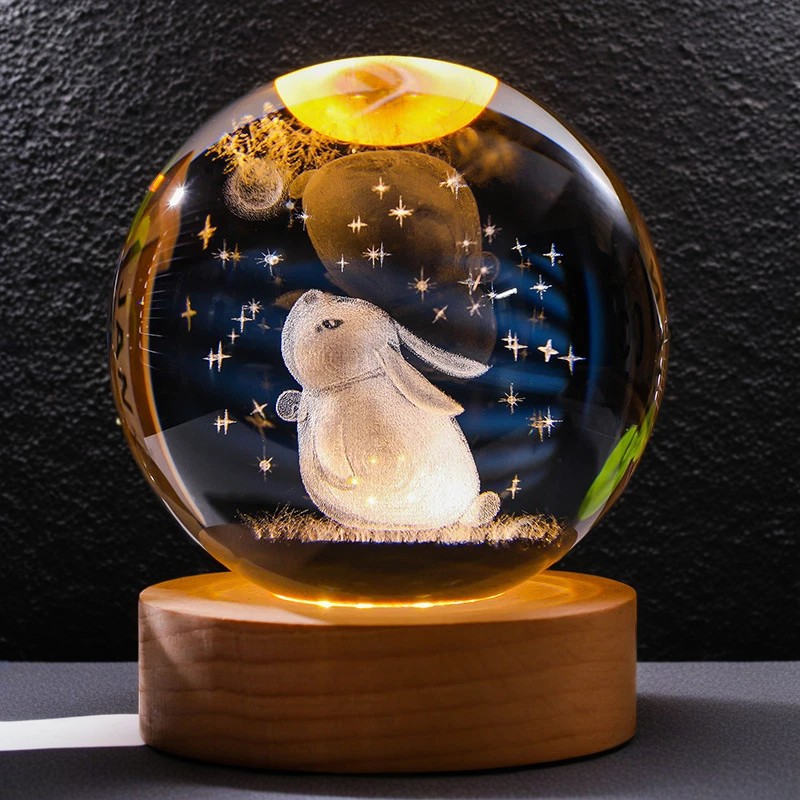 달을 보는 토끼