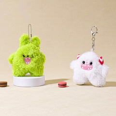 小紅書同款小雪怪創意毛絨玩具可愛鼠毛絨掛件包包配飾抓娃娃玩偶