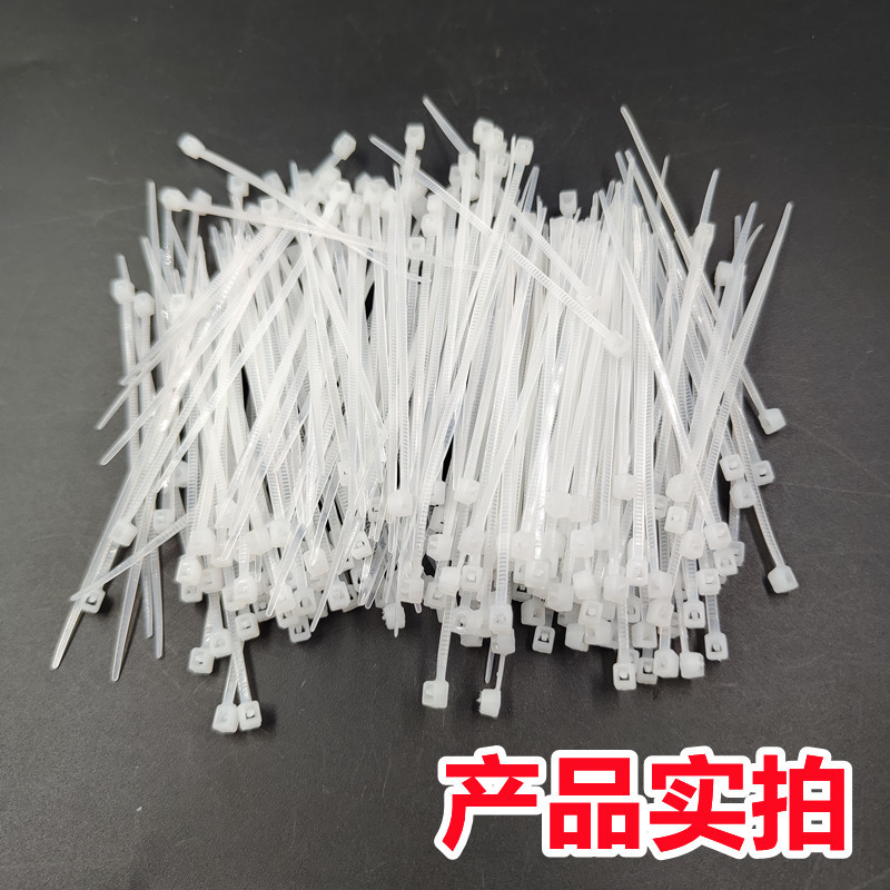 Lazo de cables pequeño de nylon autoblocante 3*60 80 100mm de plástico de nylon atadura de cables delgada transparente