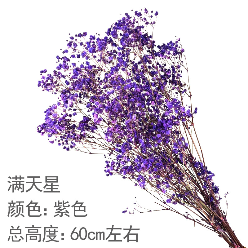 보라색 안개꽃 꽃다발