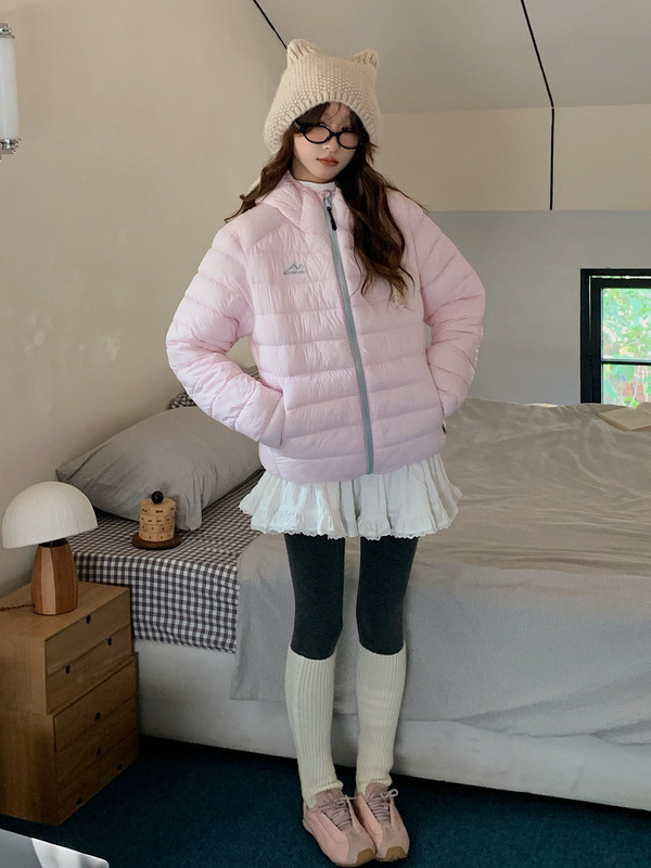大码棉服女冬季新款轻薄连帽小棉袄韩版宽松时尚保暖棉衣外套|undefined