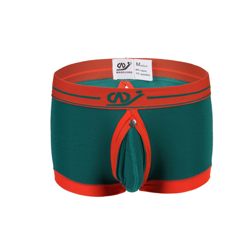 WJ/Net sells men's underwear modal low-waist sexy trendy men's underwear with empty back boxer briefs for men wholesale