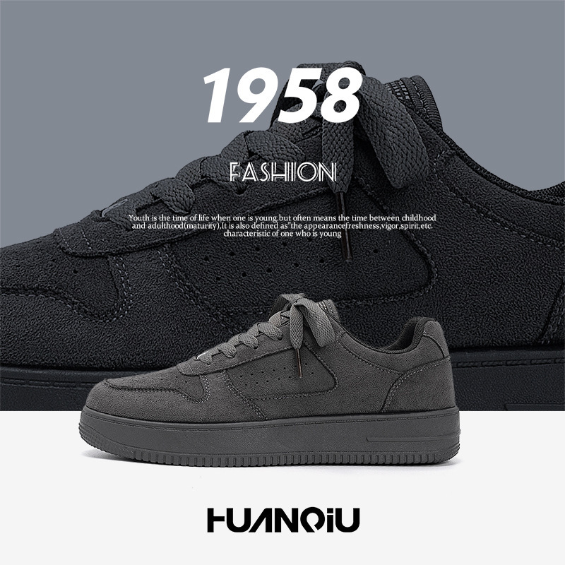 Global thick-soled casual sneakers for men, ZHQ-HY096, autumn collection, versatile, height-increasing, popular style, trendy men's shoes