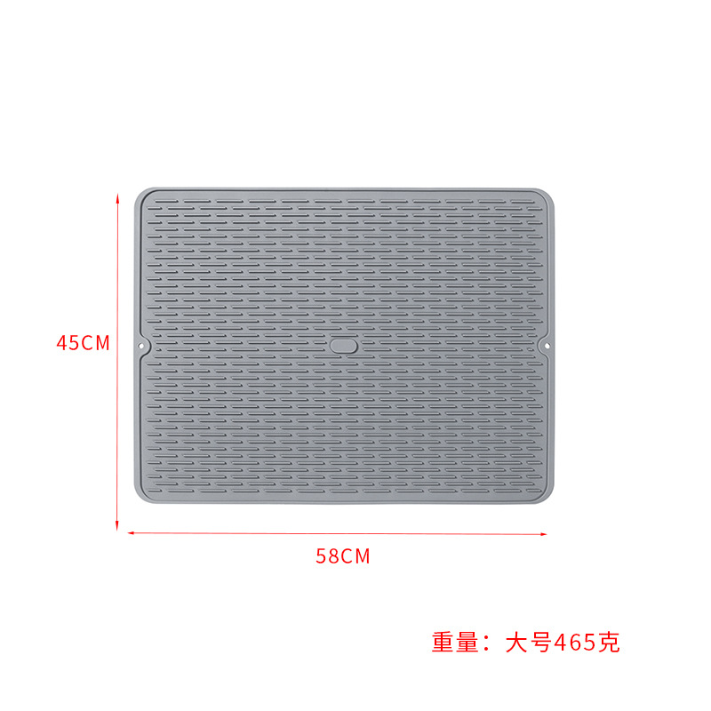 Amazon Venta caliente estera de drenaje de silicona cocina vajilla estera de filtro de agua taza de agua estera de control de agua estera de aislamiento multifuncional