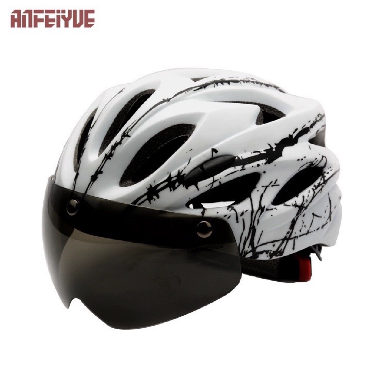 Bicycle Riding Magnetic Helmet with Goggles Mountain Bike Integrated Safety Helmet Outdoor Riding Equipment