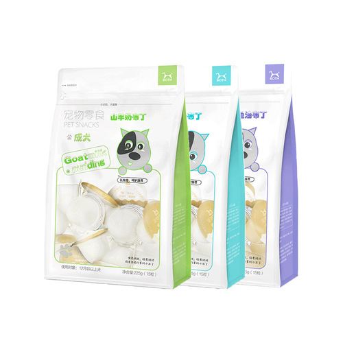BOTH Pet Goat Milk Pudding Dog Snacks Golden Retriever Teddy Bichon Probiotic Nutrition Training Reward 15 capsules