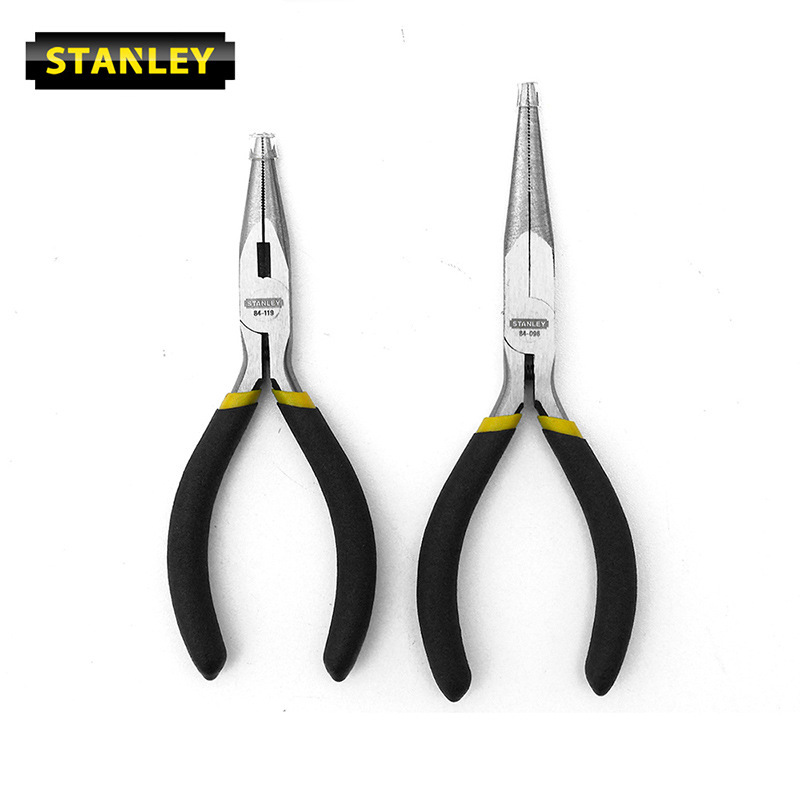 史丹利尖嘴钳子5寸小钳子84-119-23/84-100-23不带弹簧总长146mm