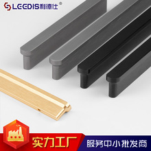 厂家直销简约铝合金柜门拉手现代金色拉丝衣柜橱柜长条抽屉门把手