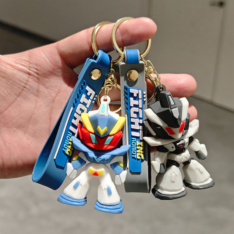 Creative Gundam Mecha Pvc Keychain Cartoon Transformers Car Keychain Bag Pendant Gift Wholesale Creative Gundam Mecha Pvc Keychain Cartoon Transformers Car Keychain Bag Pendant Gift Wholesale