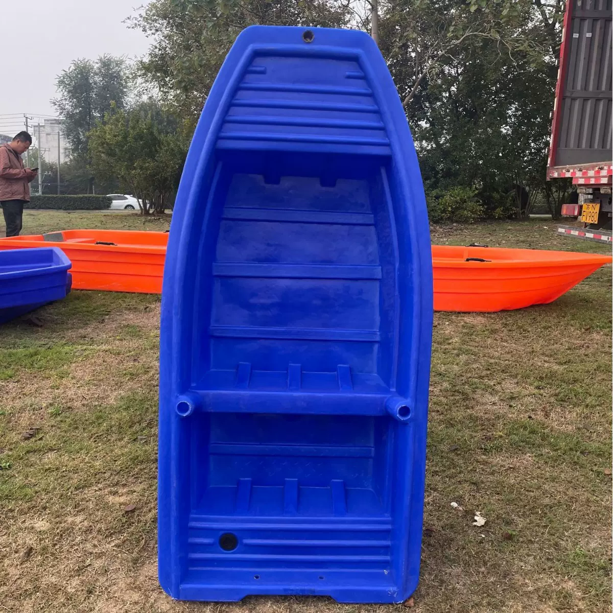 2米新塑料船加厚渔船双层厂家捕鱼保洁钓鱼船冲锋舟橡皮艇单人船