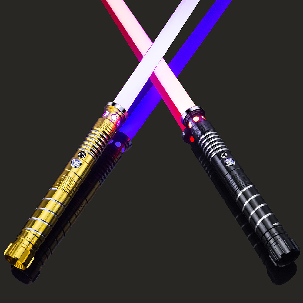 Planet War Laser Sword Traje para niños Sable de luz de metal Variante de 16 colores Dos en uno Fabricante de juguetes luminosos al por mayor