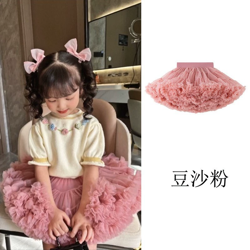 Пятно для девочек второго поколения юбка tutu выпуклые детские сетки