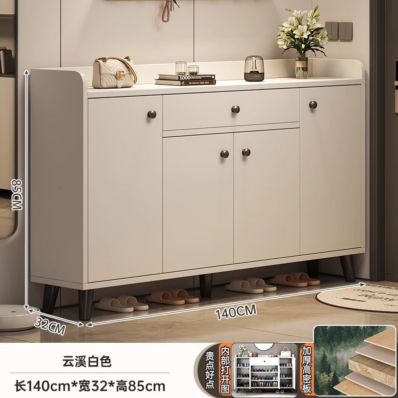 Armario de zapatos doméstico nuevo tipo 2025 explosión interior almacenamiento integrado armario contra la pared armario portail rack de zapatos