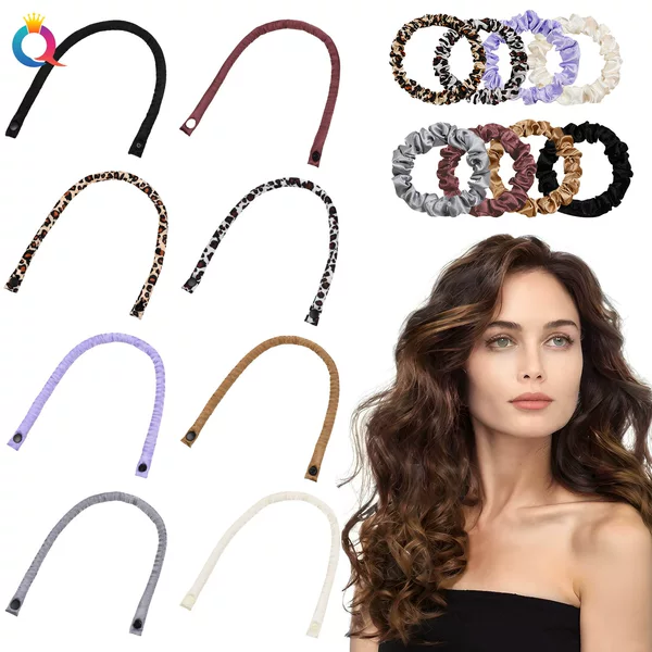 Qiyue New Cross-border Tiktok Amazon Overnight No Heat Curling Stick Long Hair Wave Curly Hair Artifact Wholesale