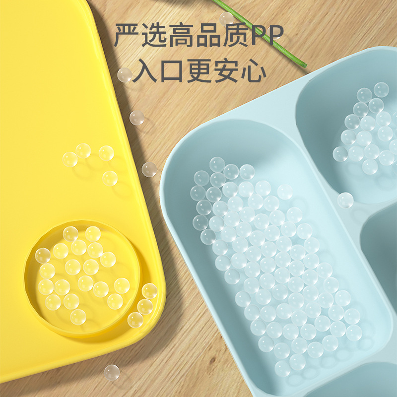 Bebé PP Placa de dinosaurio sub-Formato de vajilla para niños traje de bebé autoaprendizaje entrenamiento de alimentación tazón de comida complementario al por mayor