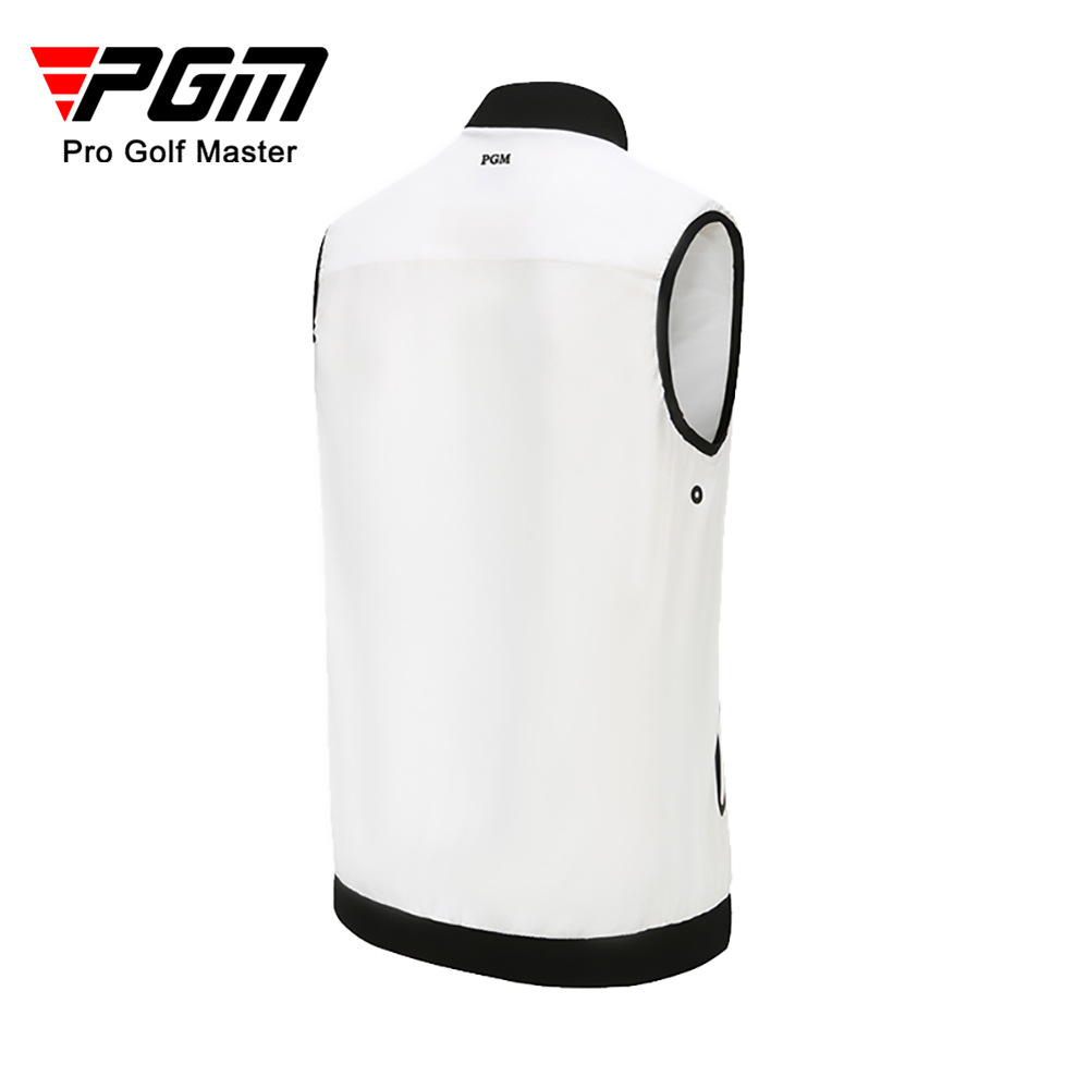 Áo vest golf nam PGM YF364 dáng gile không tay, chống gió nhẹ thoáng khí — Vest Nam YF364 màu xám, Áo vest nam YF364 màu trắng