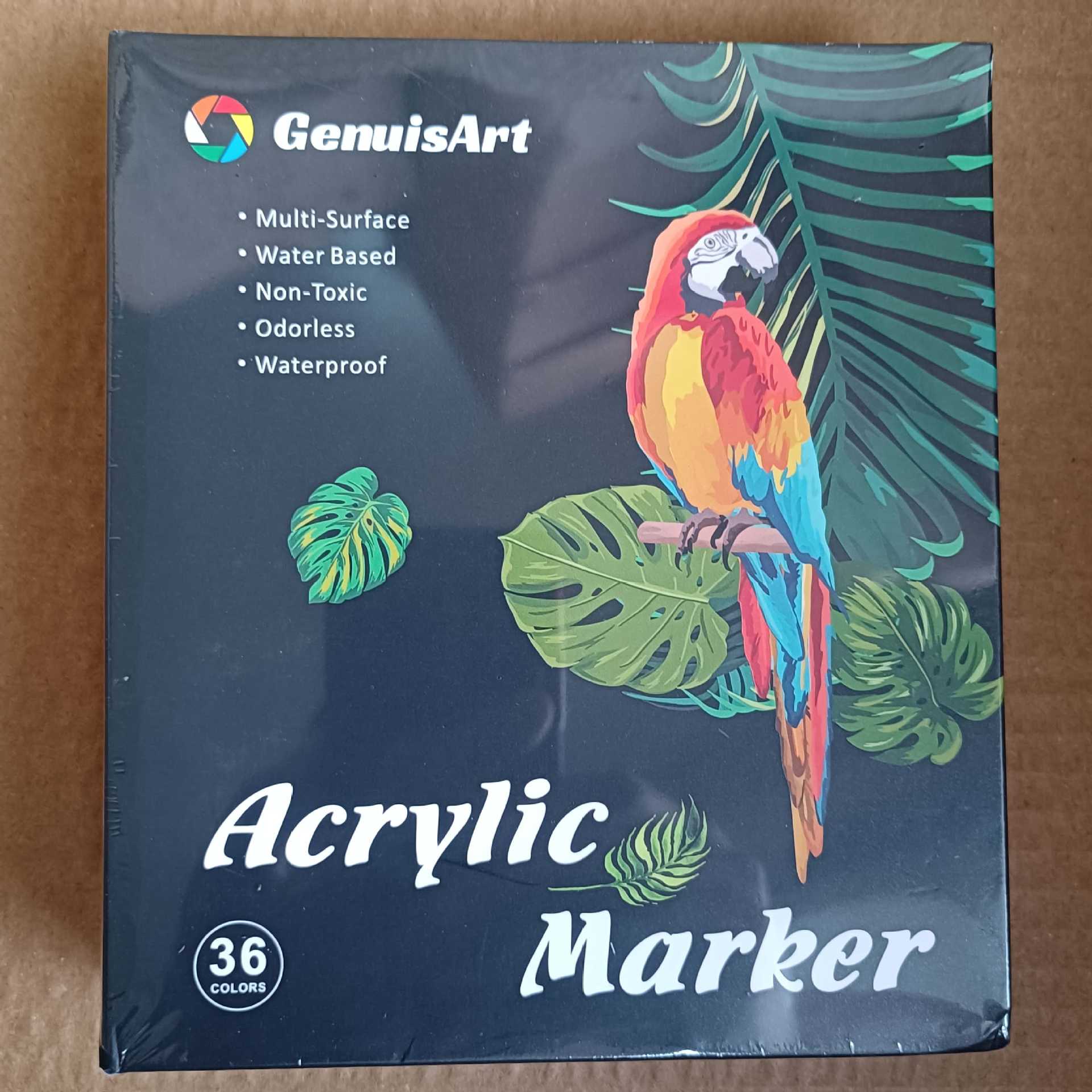 Extensión acrílica transfronteriza, doble cabezal, color apilable, bolígrafo acrílico a base de agua, pincel de pintura de color, juego de bolígrafo Dudu