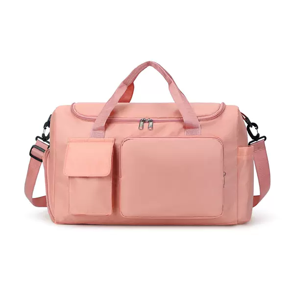 Factory Sport Gym Bag with Shoe Spacers with Wet & Dry Split Pocket, Training Hand Yoga Bag