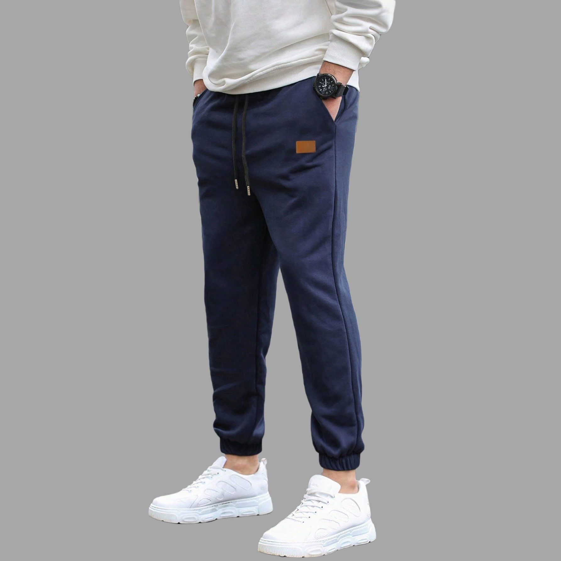 Men's Solid Color Simple Style Loose Men's Bottoms display picture 9