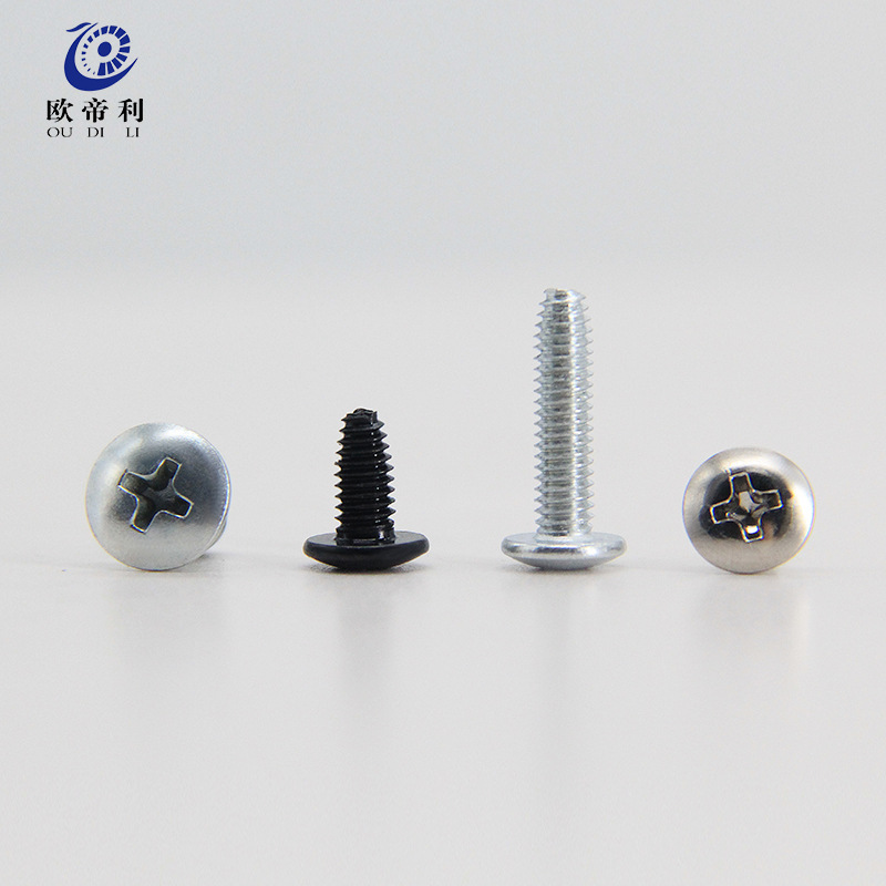 단단한 큰 둥근 머리 우산 머리 나무 이빨 십자가 삼각 치아 나사 버섯 머리 나사 큰 평면 머리 삼각형 이빨 M4