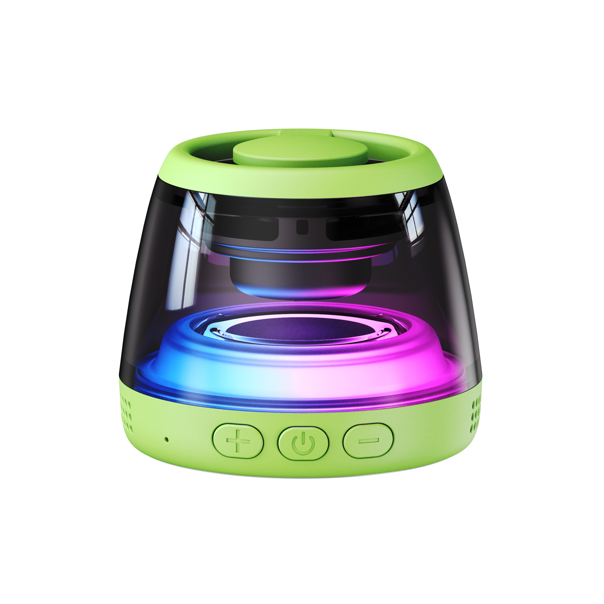 Altavoz Bluetooth magnético M2 transfronterizo Tarjeta inalámbrica Altavoz de luz ambiental Mini RBG Subwoofer Liuli Sonido Bluetooth