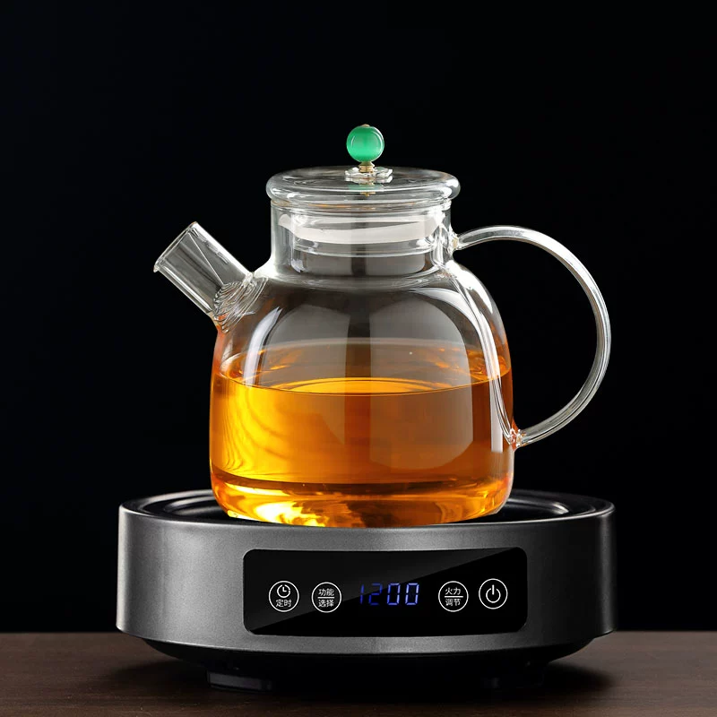 Glass teapot, capacious fruit flavored tea for home use, tea set